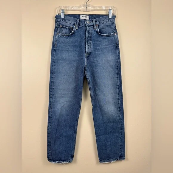 Agolde 90’s Distressed Mid-Rise Straight